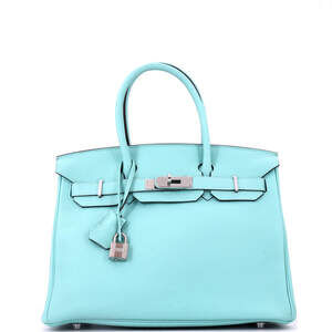 Hermes Birkin 30 Blue Togo with Palladium Hardware